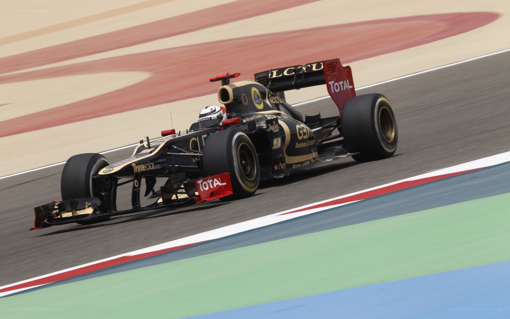 Formula 1 car on a racetrack