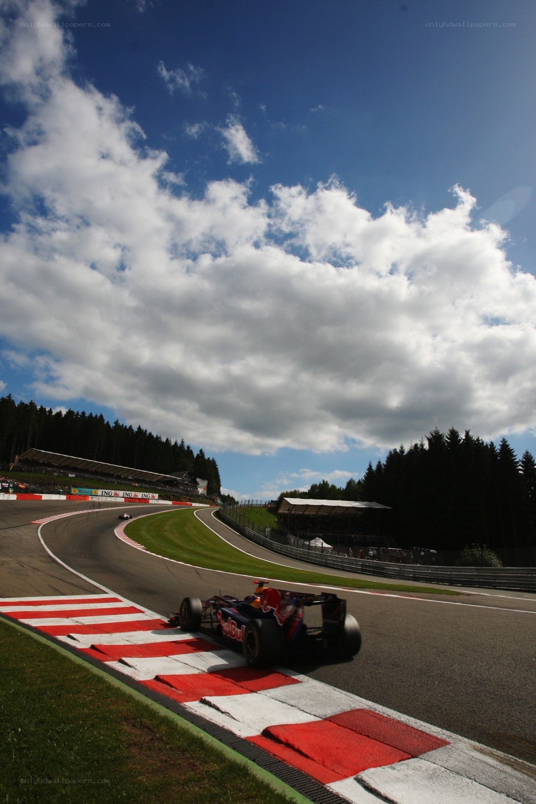 Formula 1 car on a racetrack