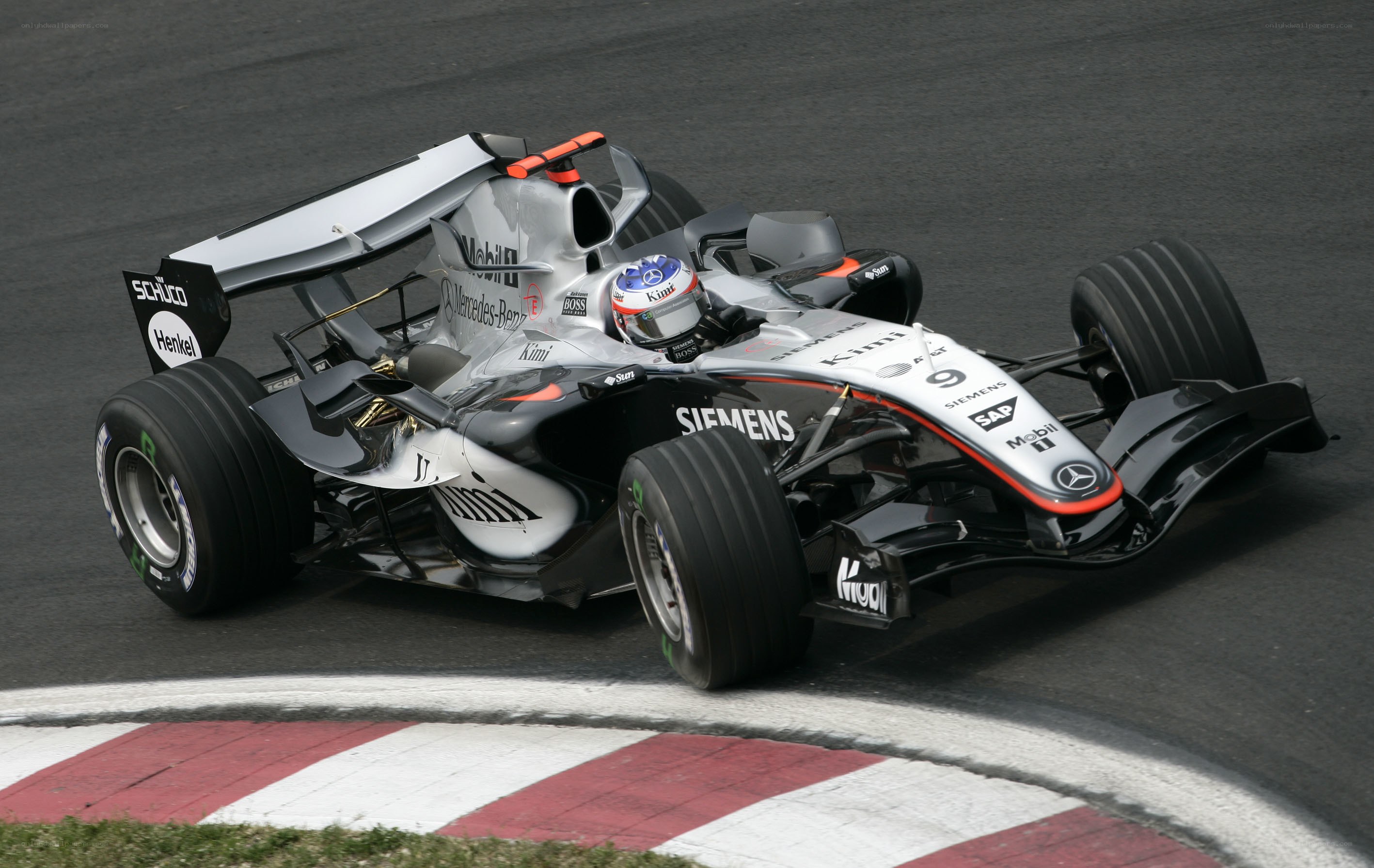 Formula 1 car on a racetrack