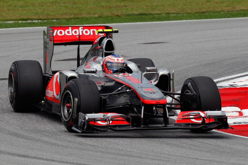 Formula 1 car on a racetrack
