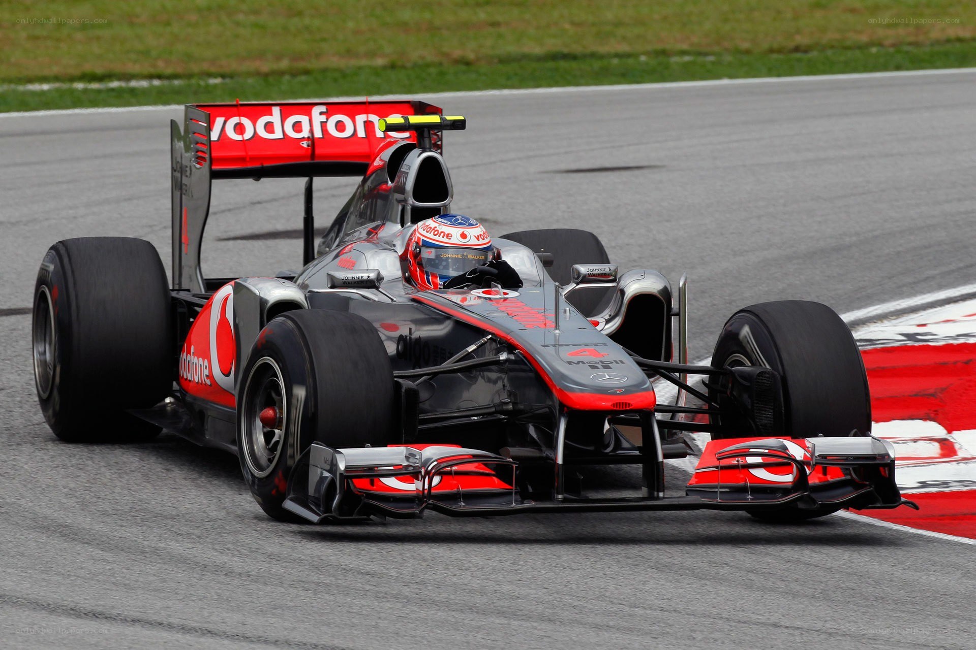 Formula 1 car on a racetrack