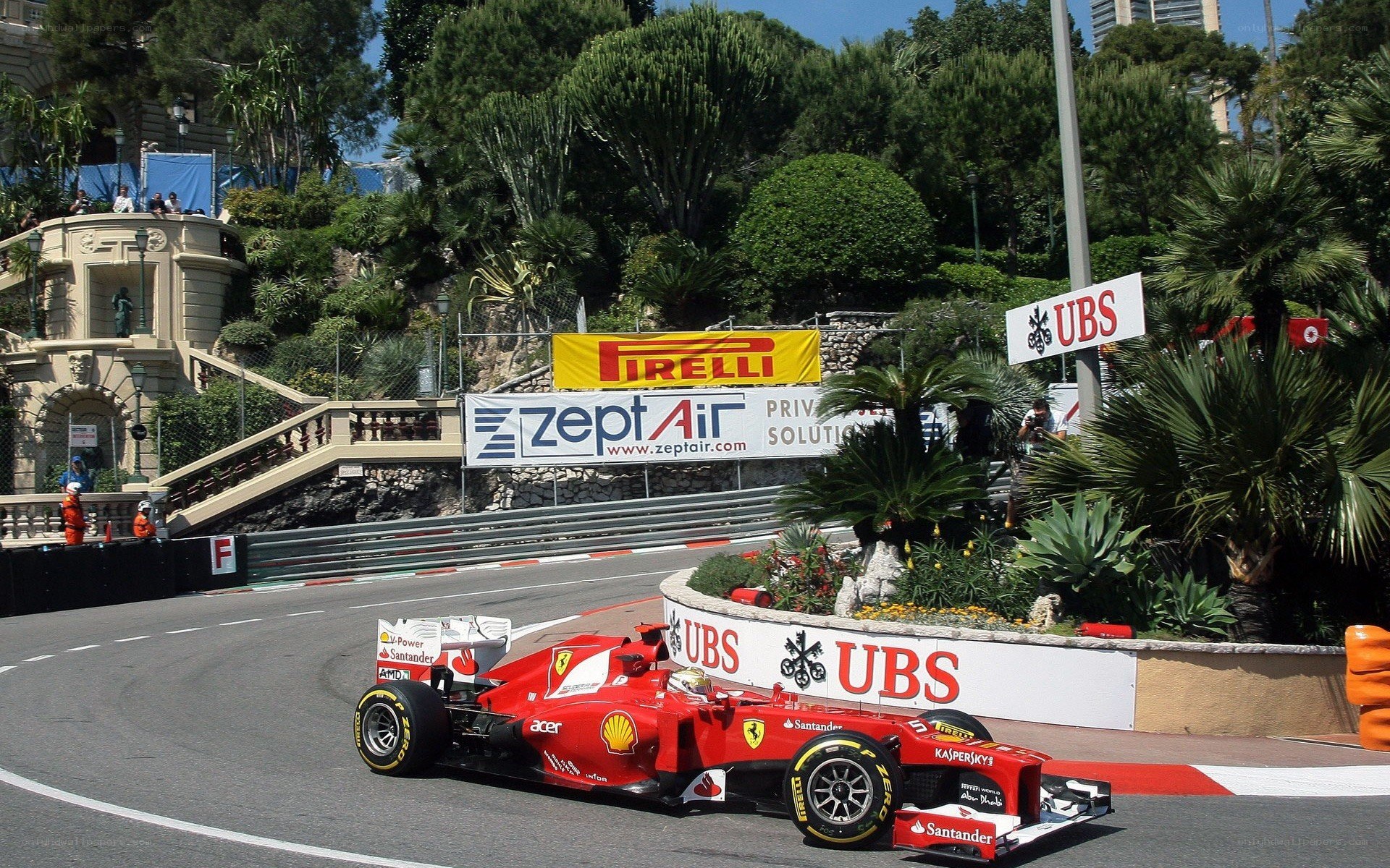 Formula 1 car on a track