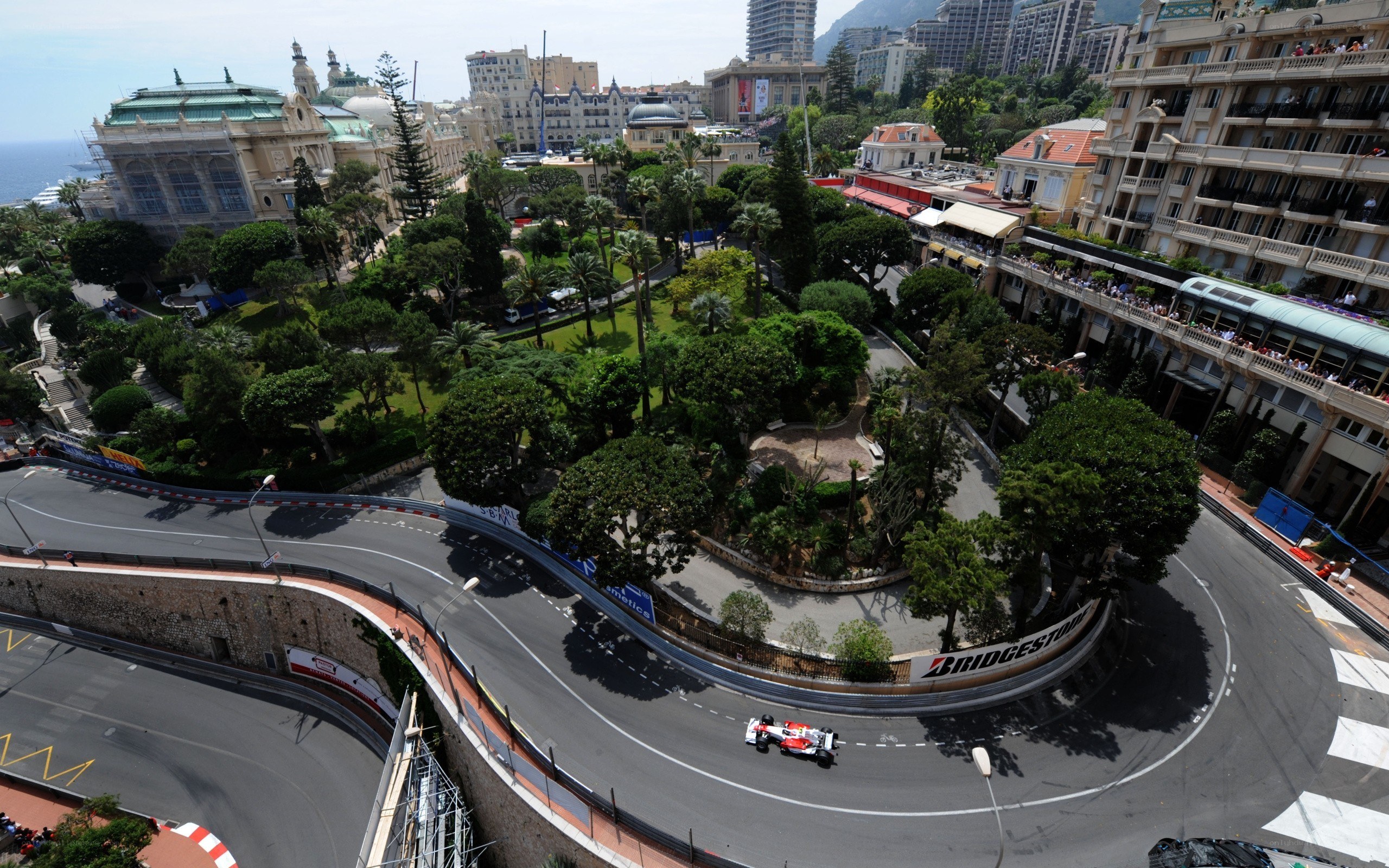 Formula 1 car on Monaco circuit