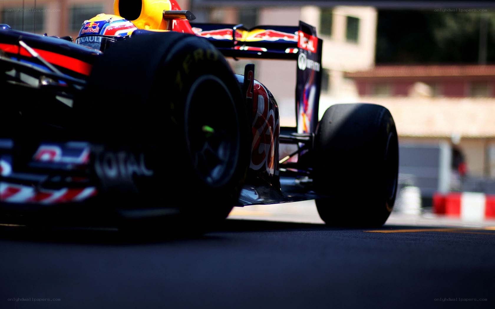 Formula 1 car on track