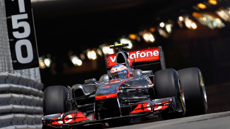 Formula 1 car on track