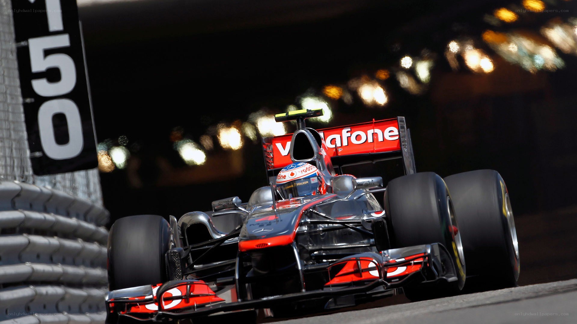 Formula 1 car on track