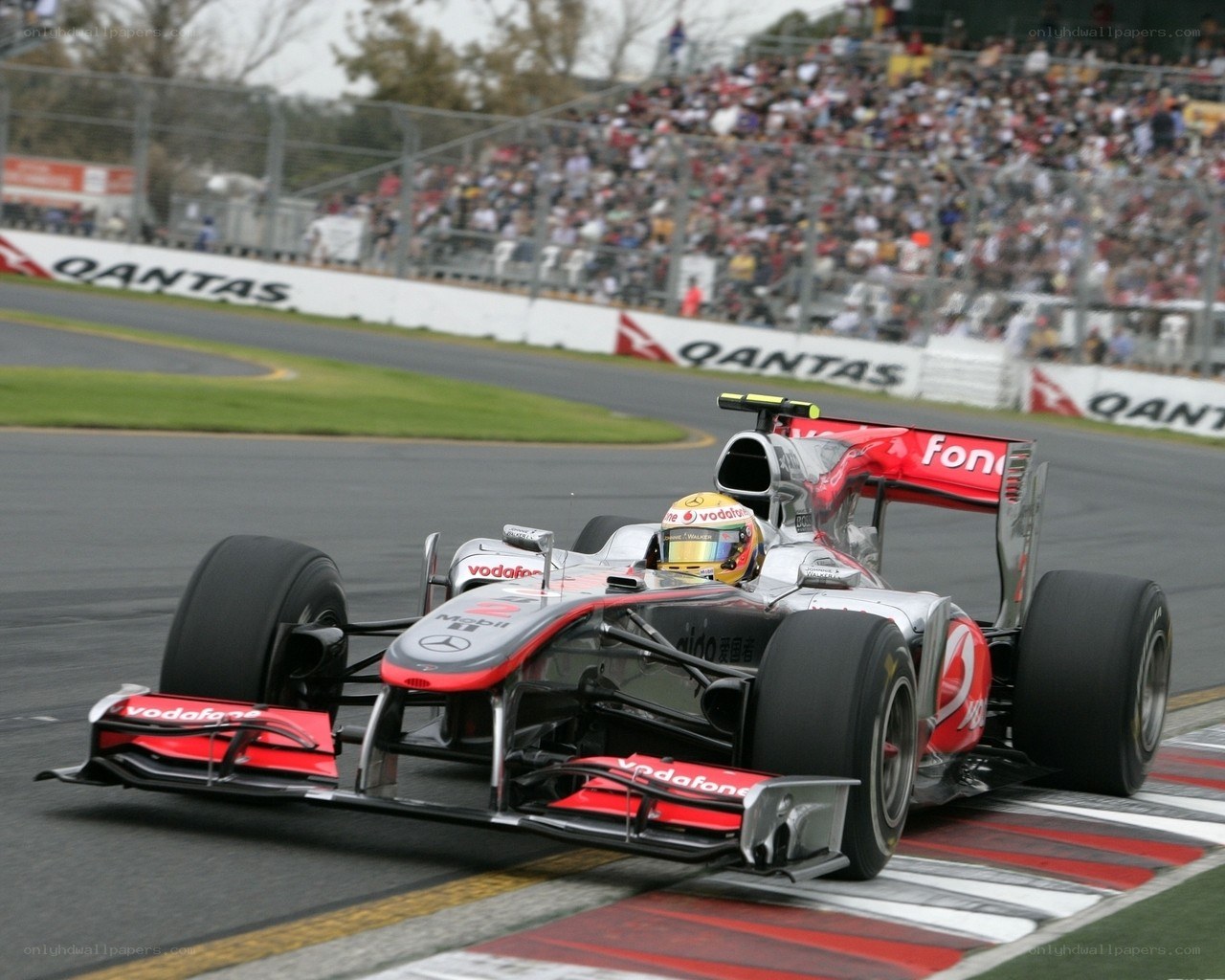 Formula 1 car on track