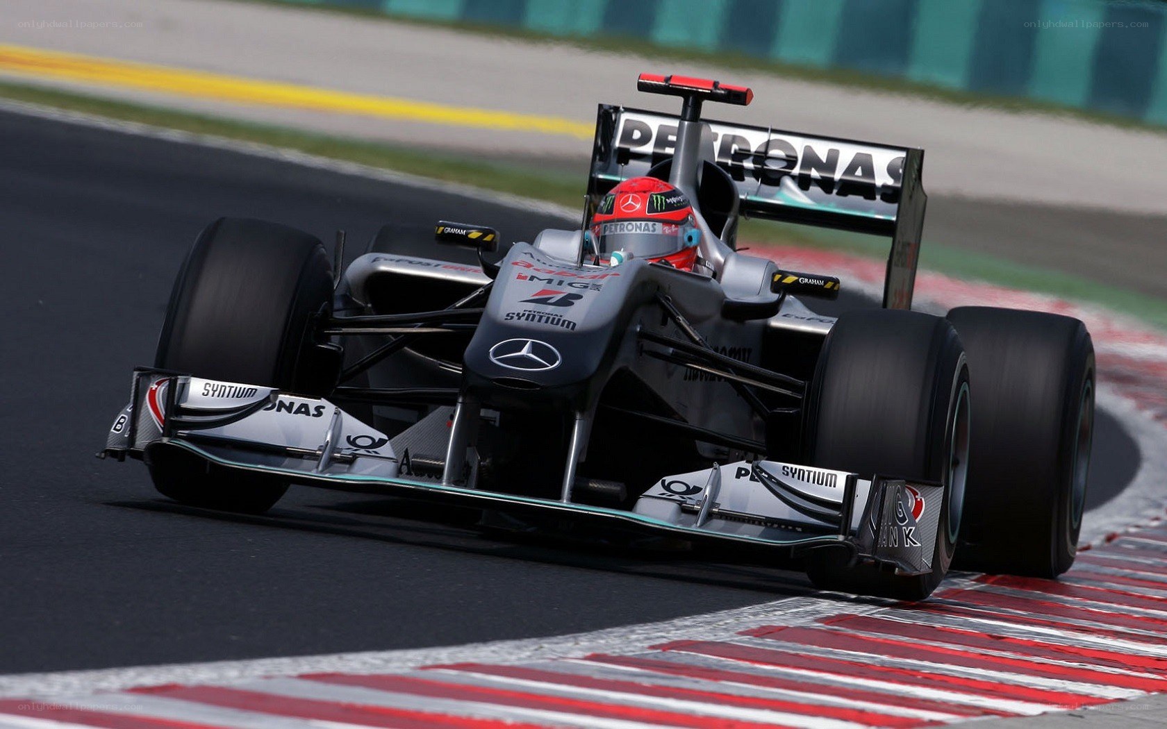 Formula 1 car on track