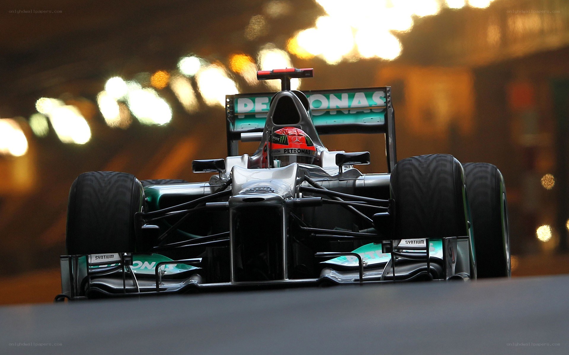 Formula 1 car on track