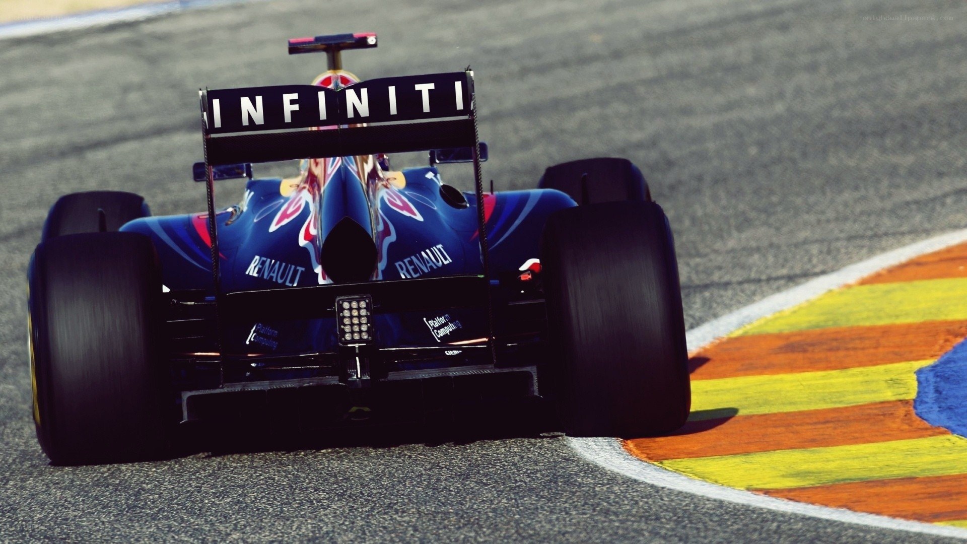 Formula 1 car on track