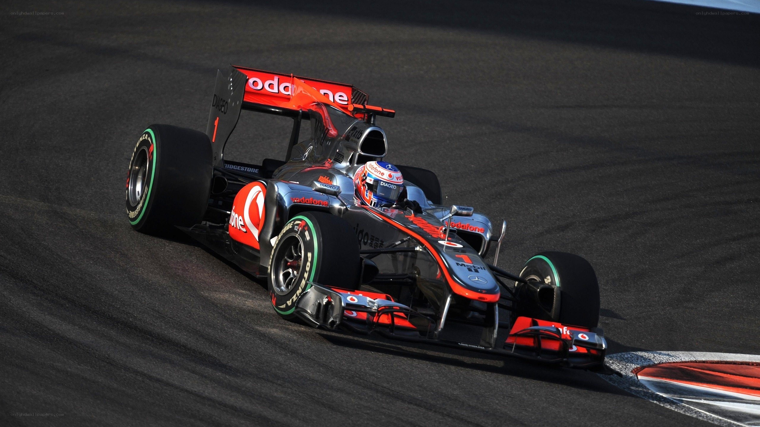 Formula 1 car on track