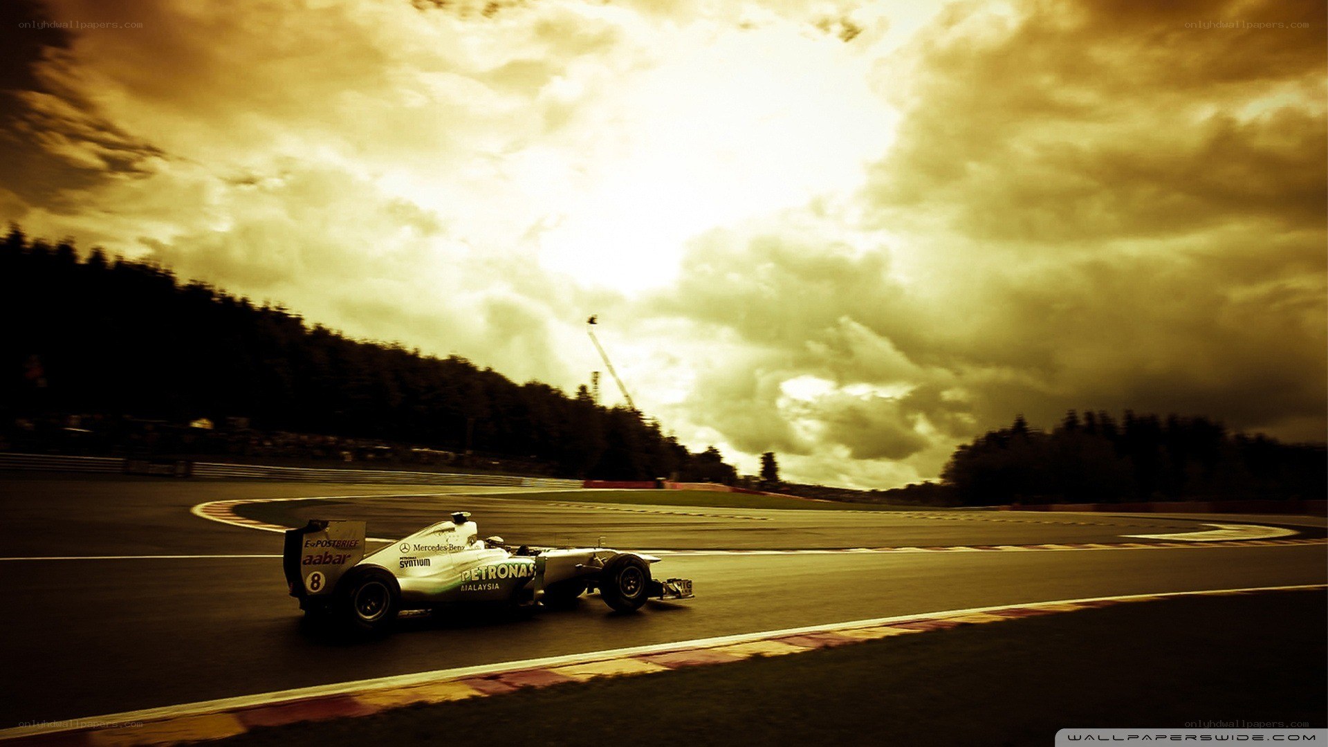 Formula 1 car on track