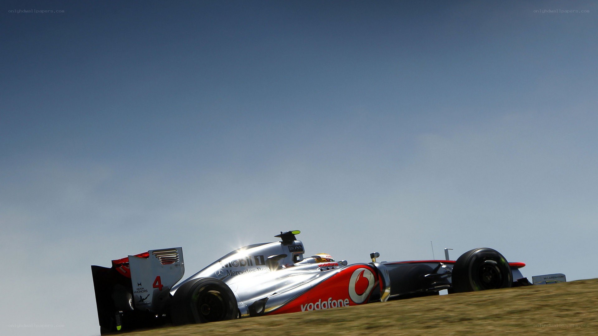 Formula 1 car on track