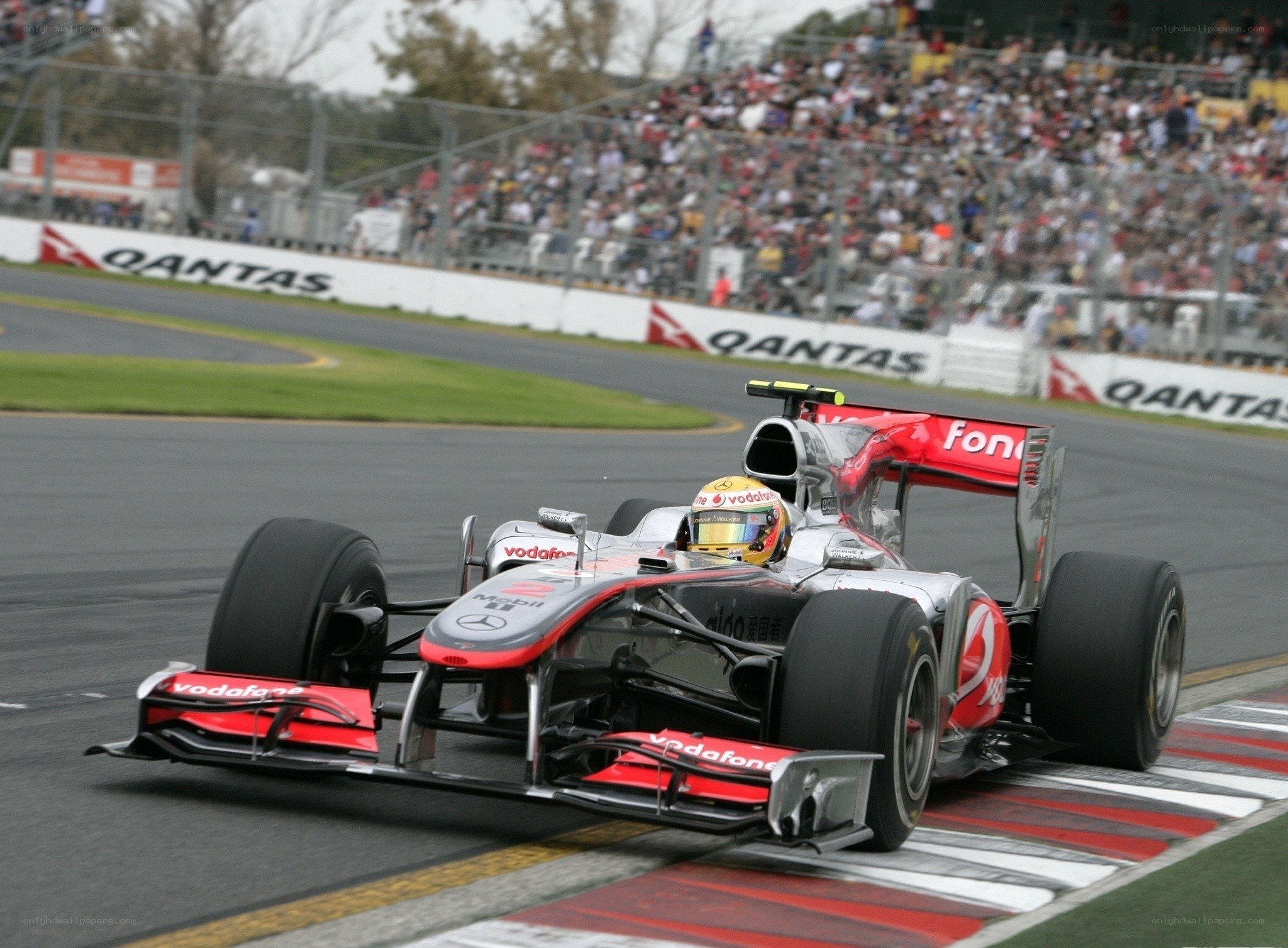 Formula 1 car on track