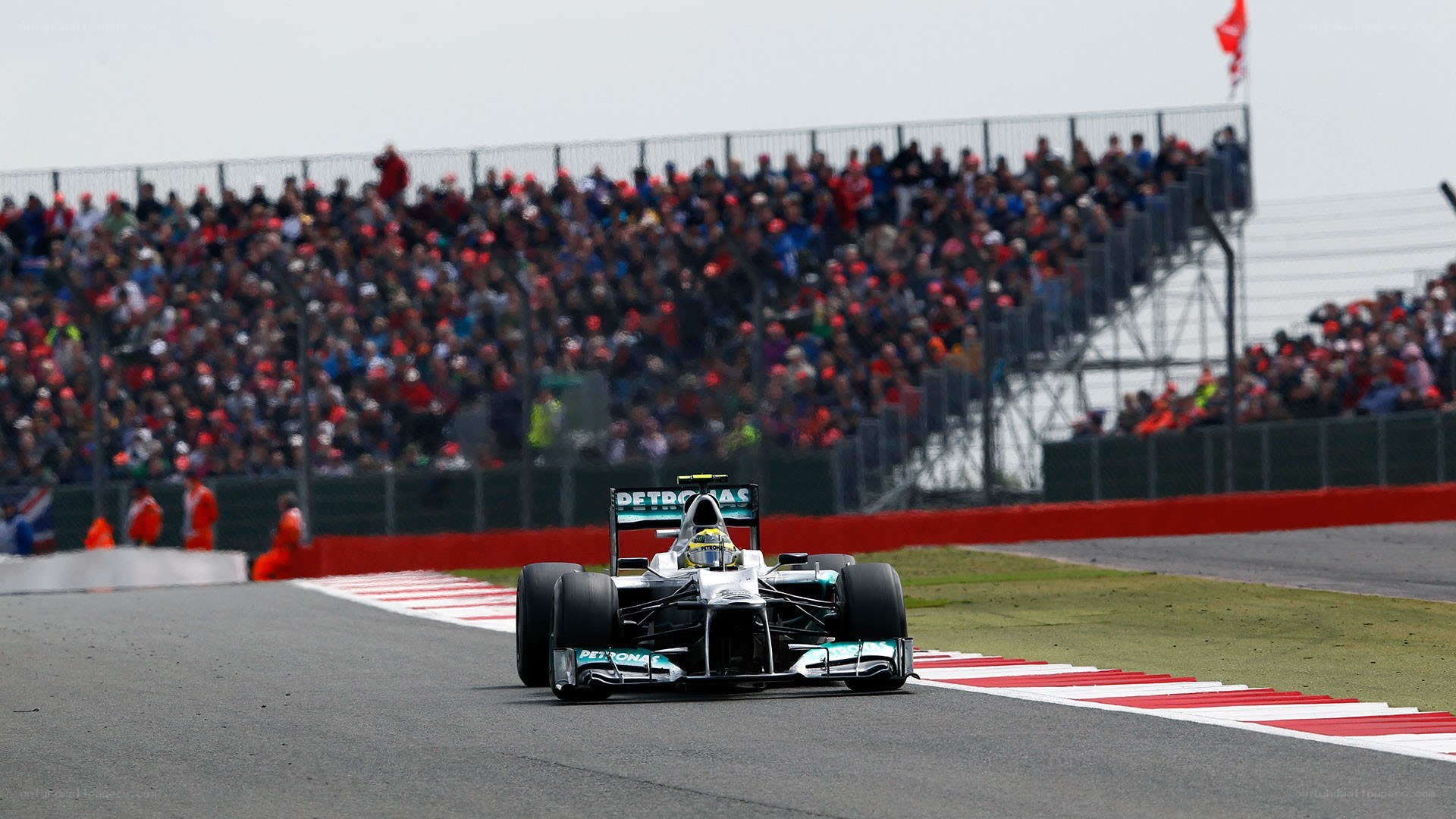 Formula 1 car on track