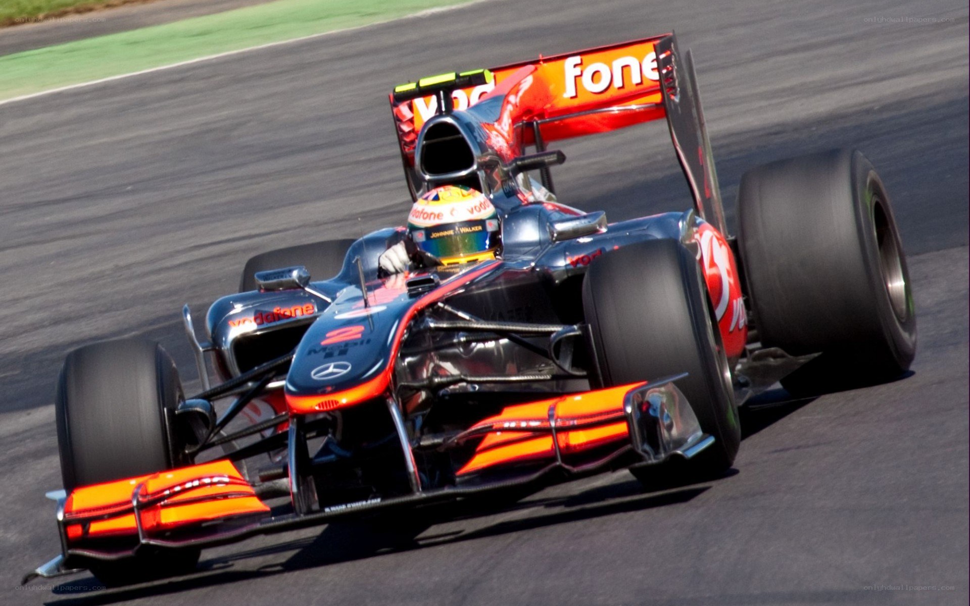 Formula 1 car on track