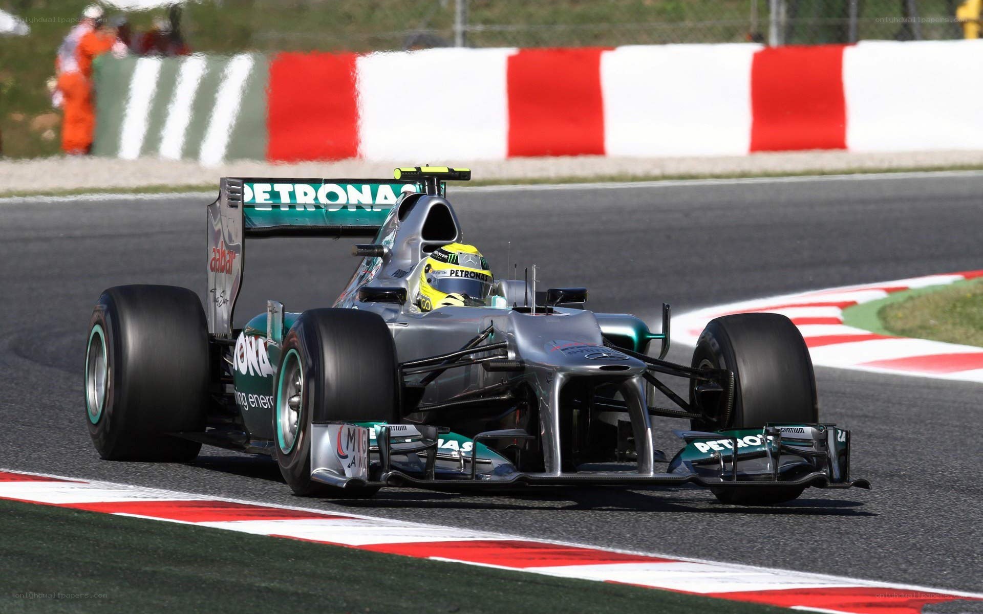 Formula 1 car on track