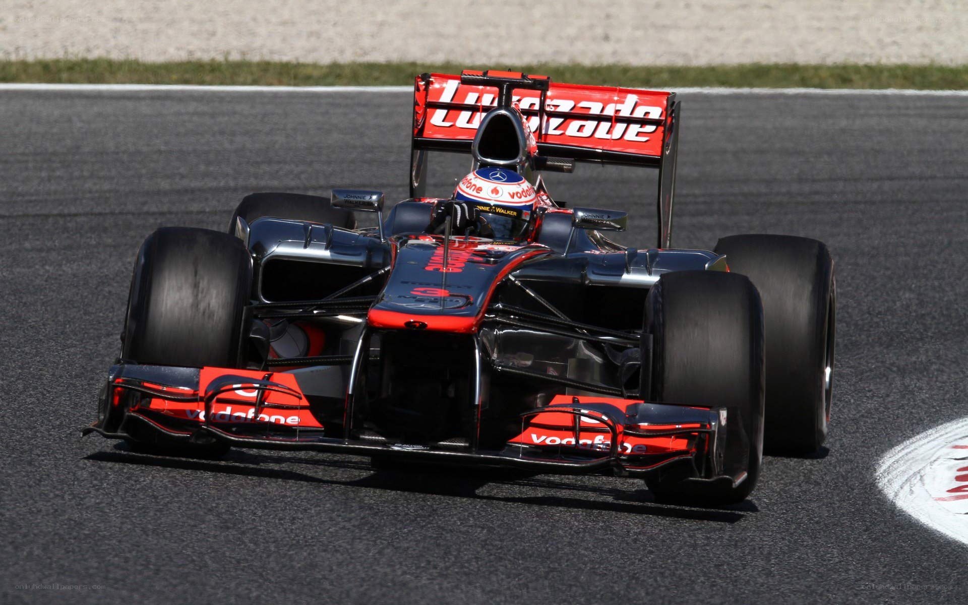 Formula 1 car on track