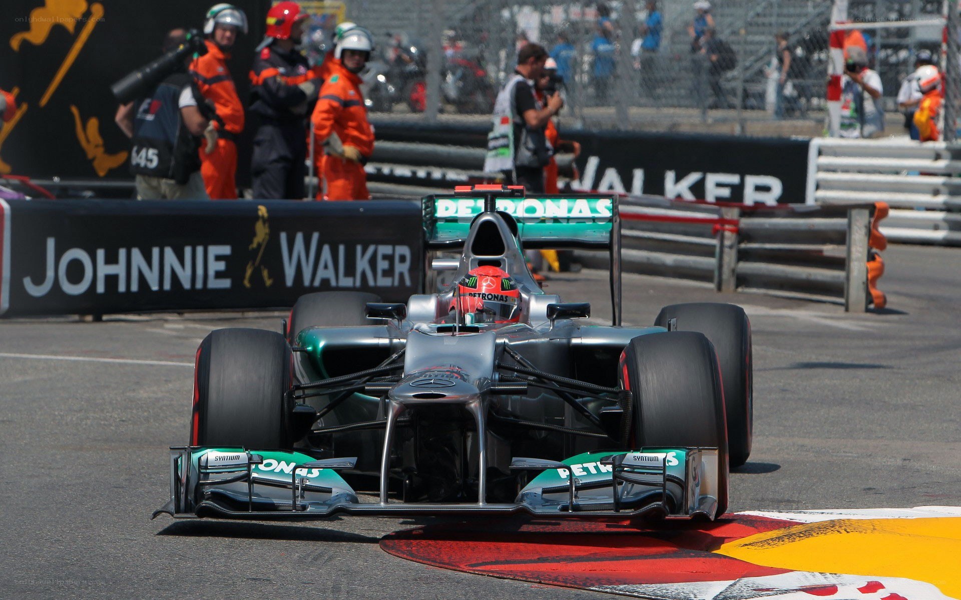 Formula 1 car on track