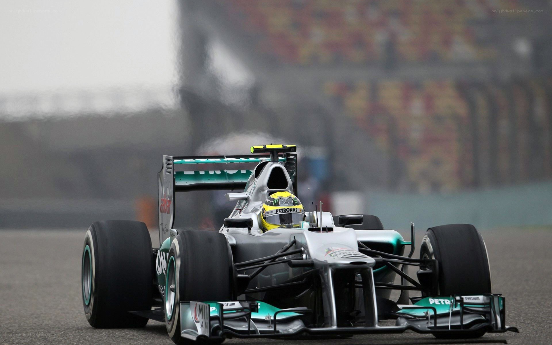 Formula 1 car on track