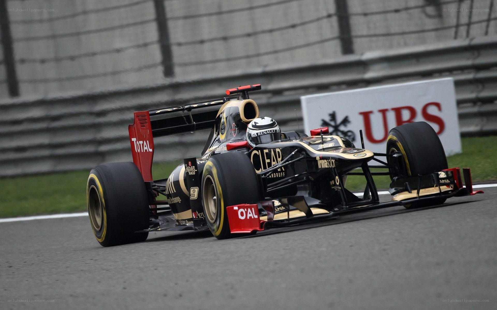 Formula 1 car on track