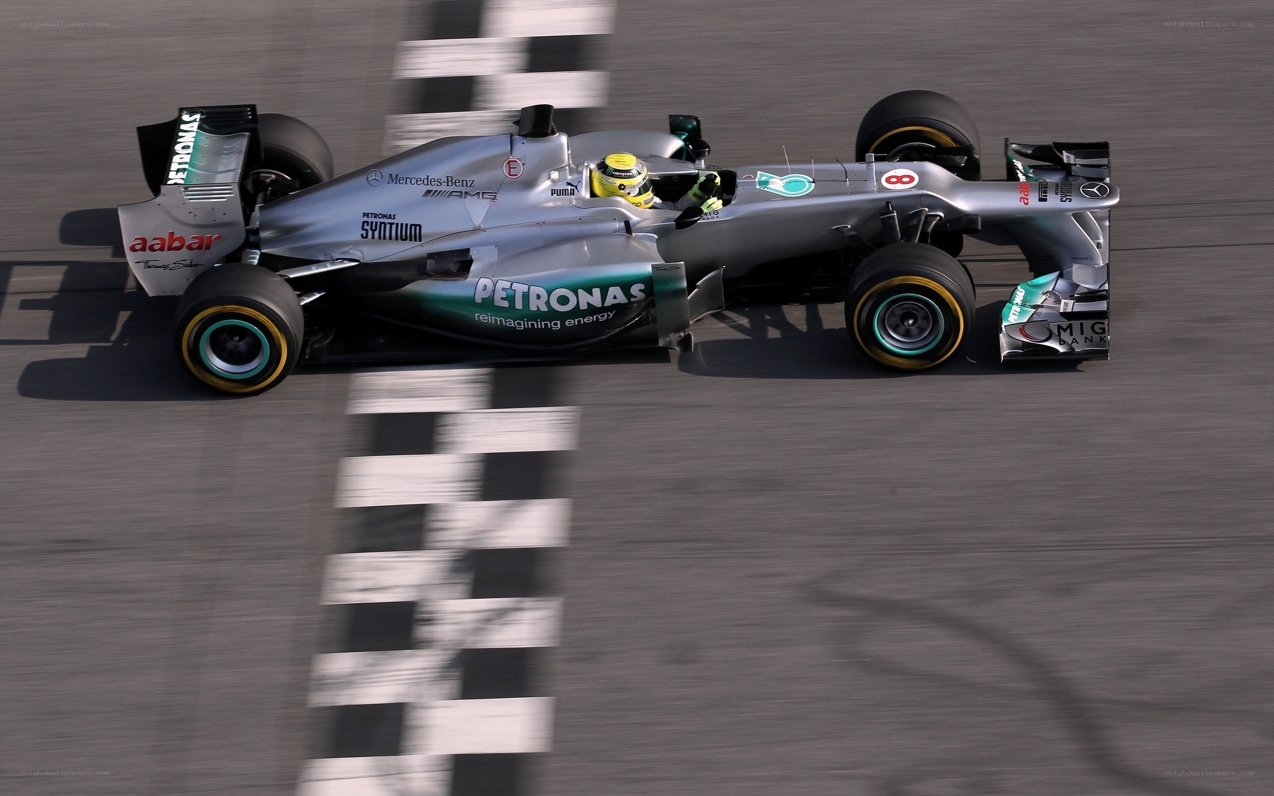 Formula 1 car on track