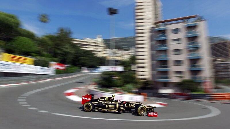 Formula 1 car on track