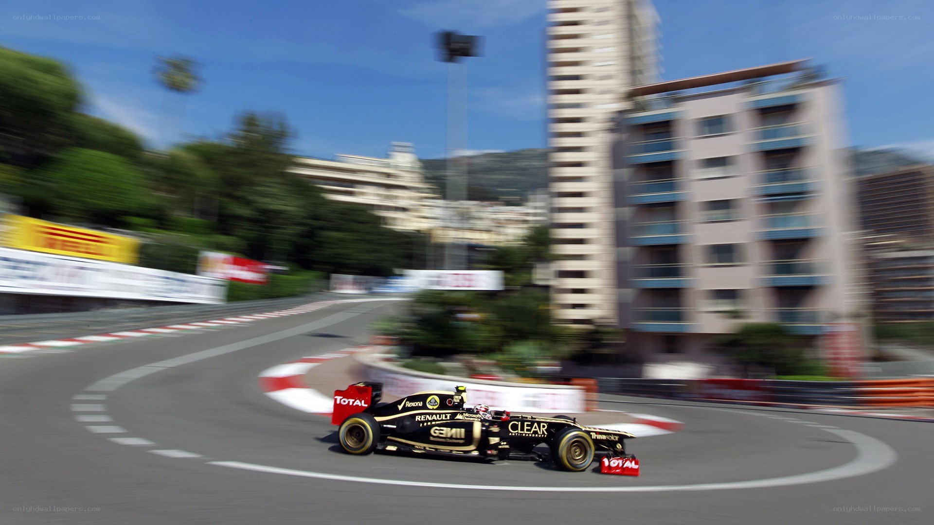 Formula 1 car on track