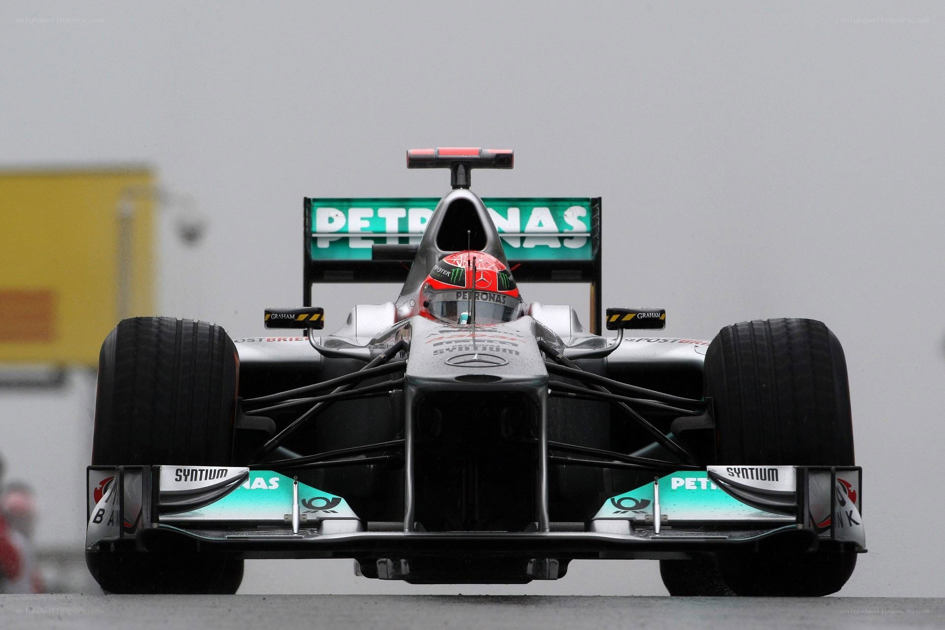 Formula 1 car on track