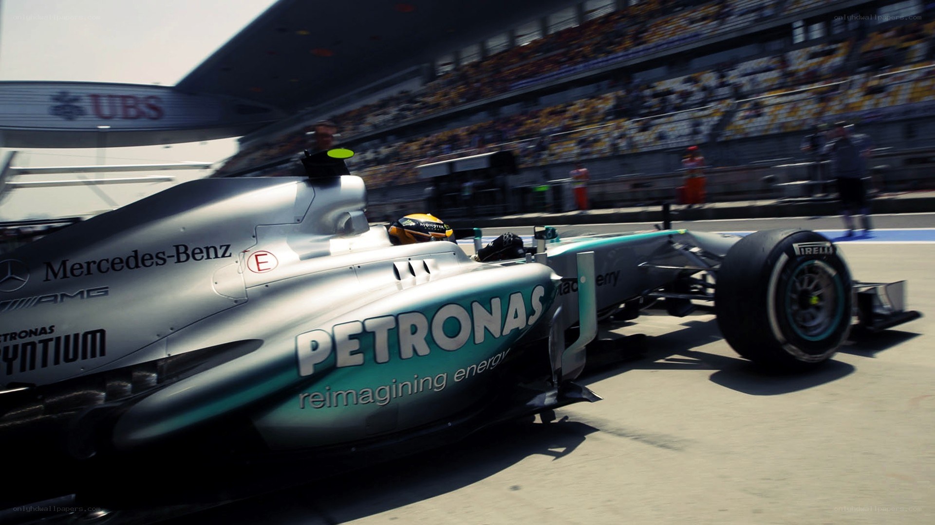 Formula 1 car on track