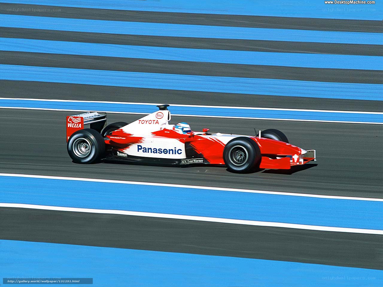 Formula 1 car on track