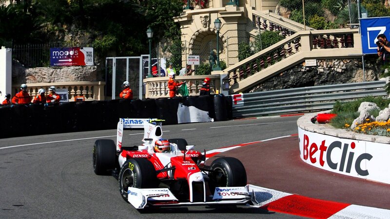 Formula 1 car on track