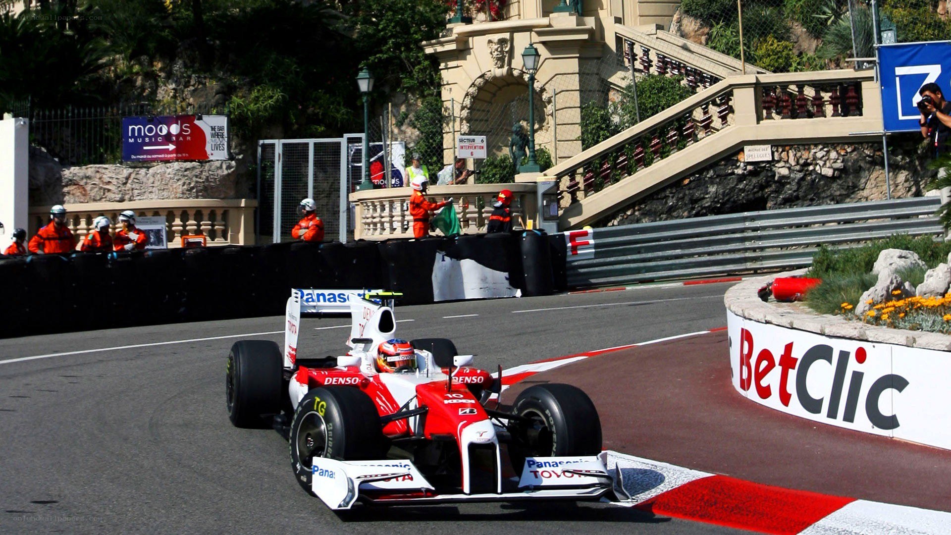 Formula 1 car on track
