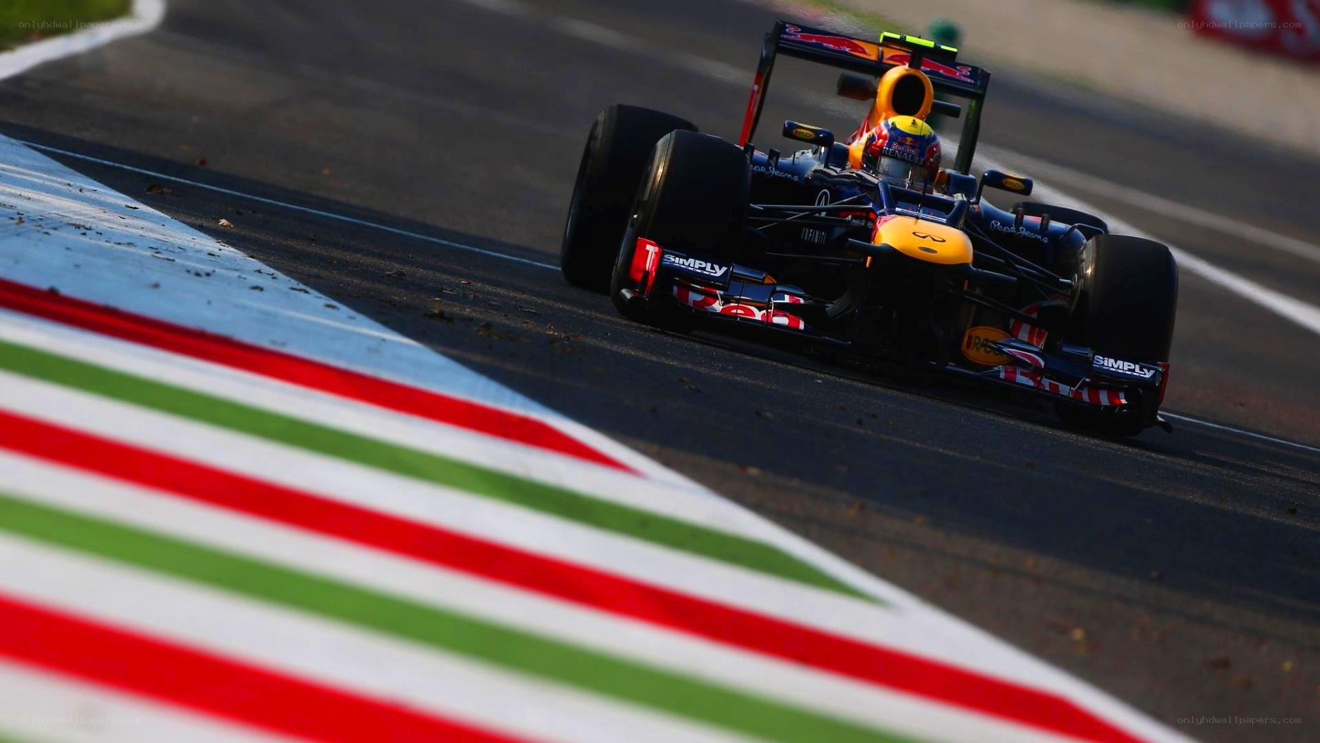 Formula 1 car on track