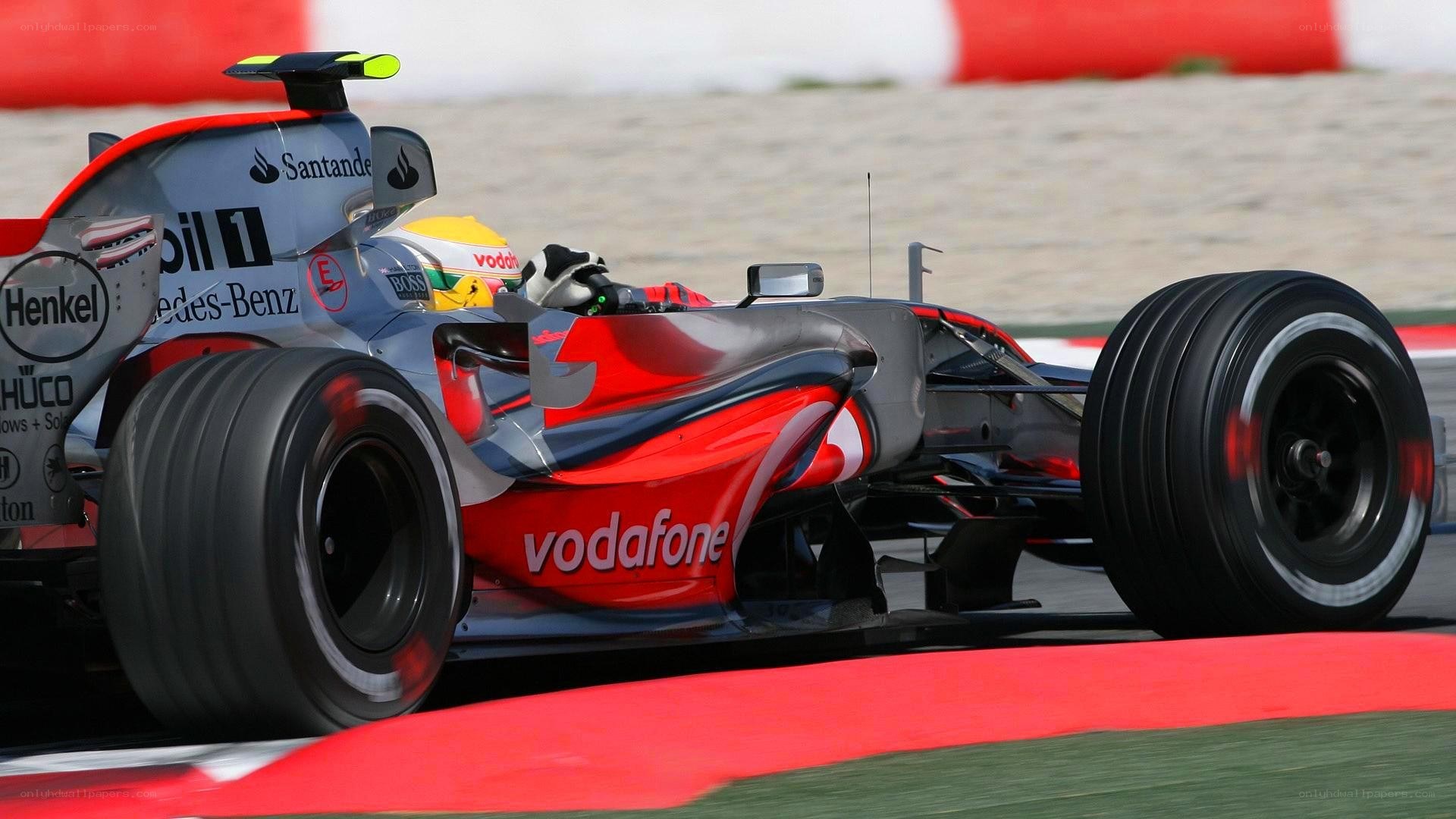 Formula 1 car on track