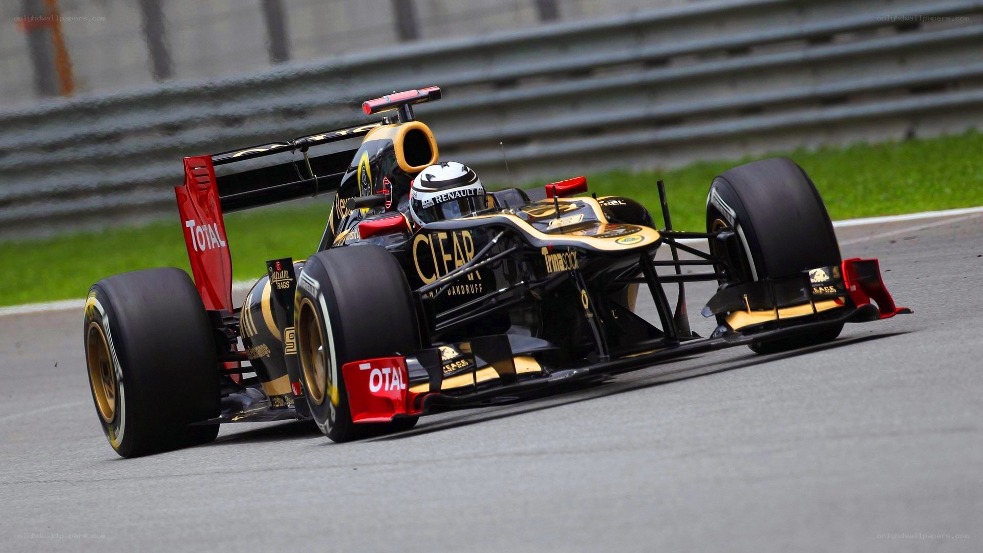 Formula 1 car on track
