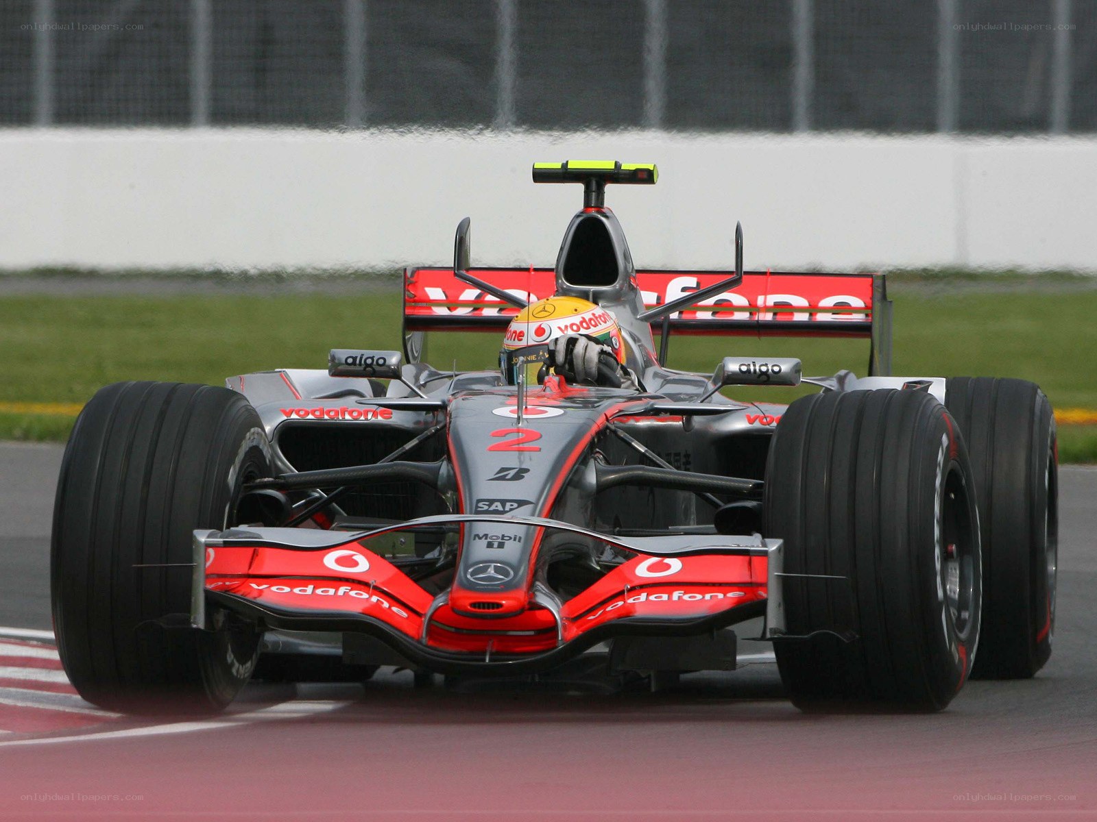 Formula 1 car on track