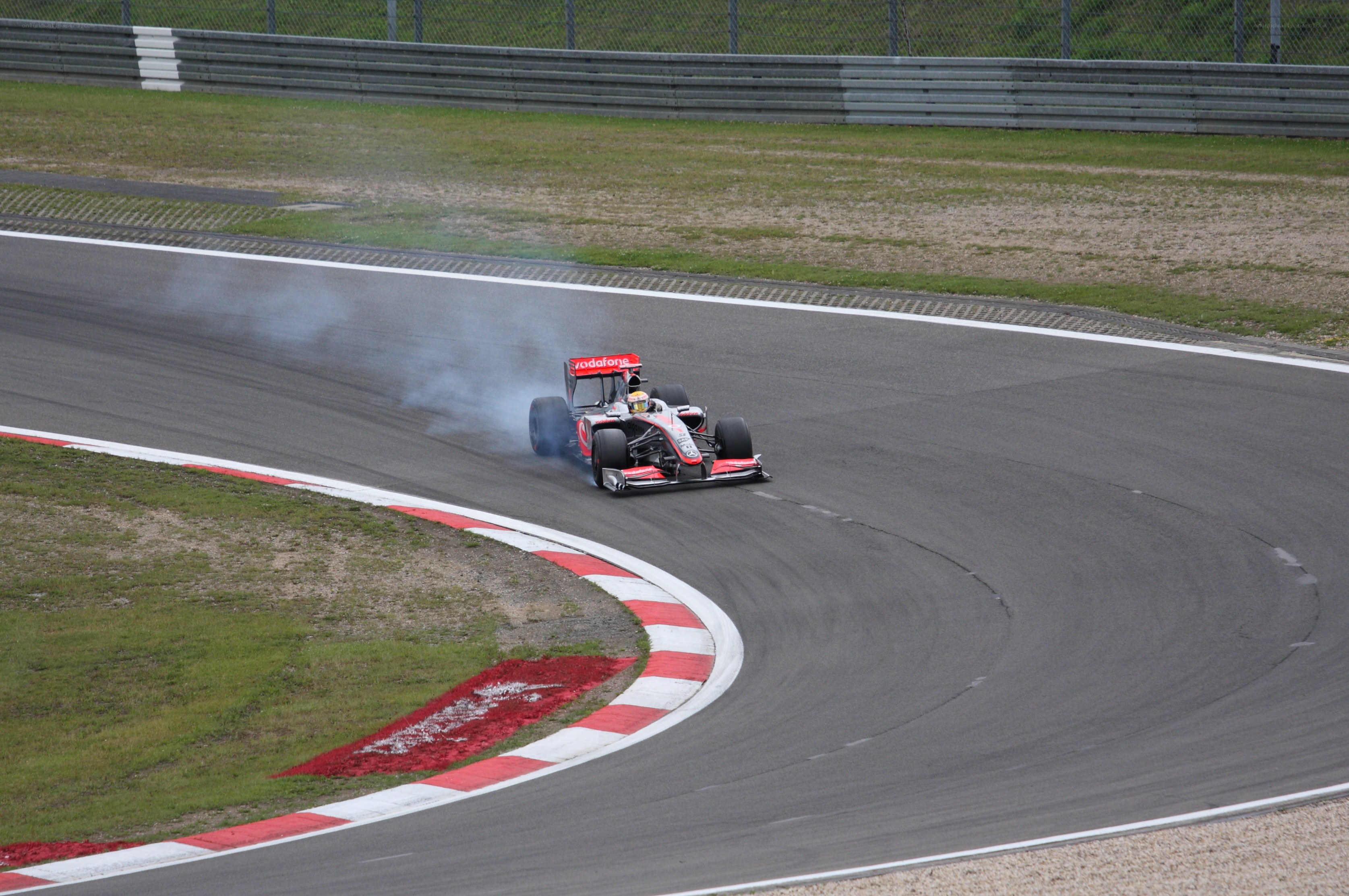 Formula 1 car on track