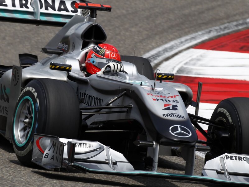 Formula 1 car on track