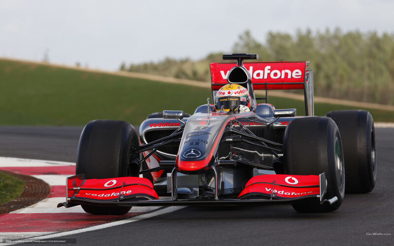 Formula 1 car on track