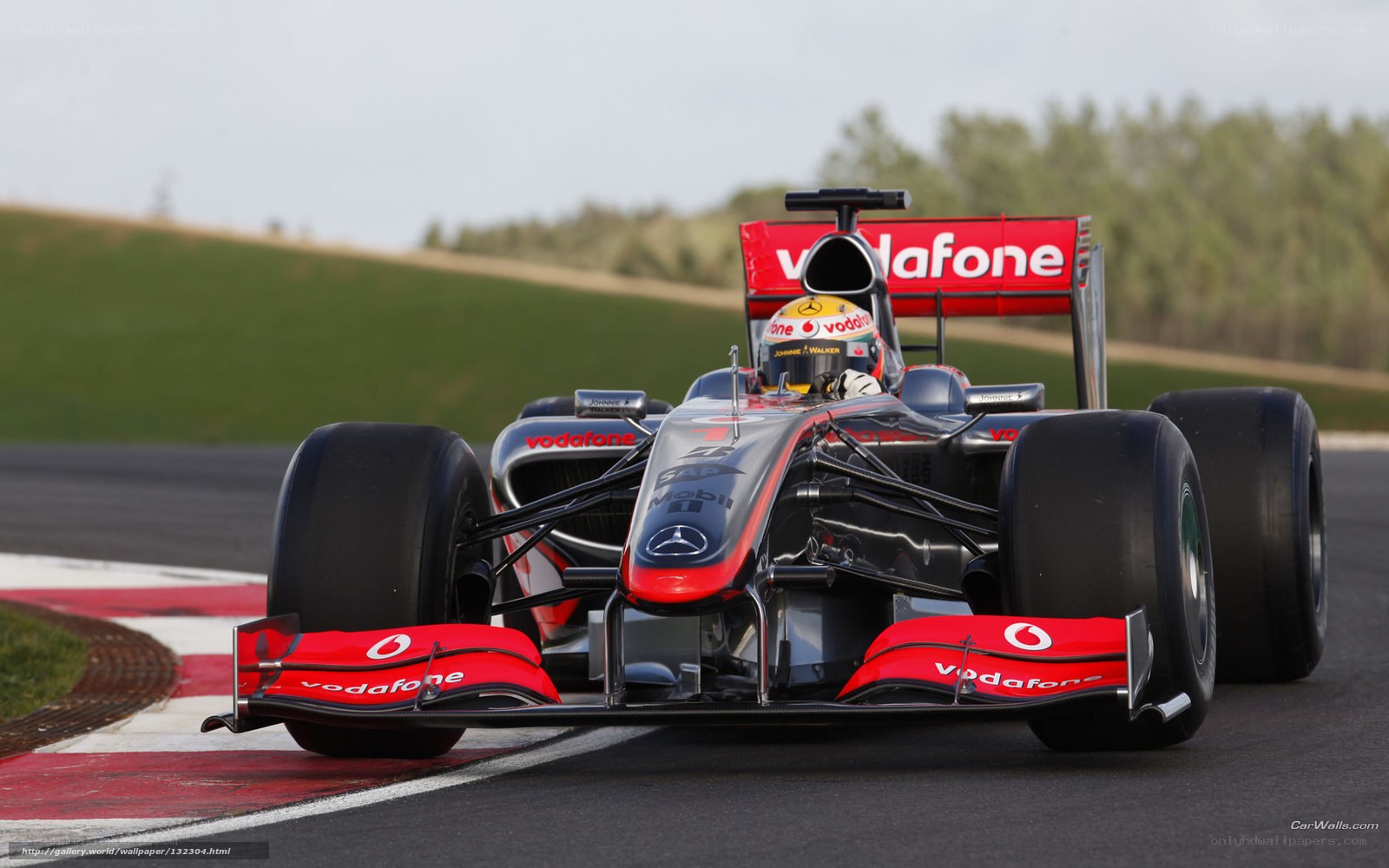 Formula 1 car on track