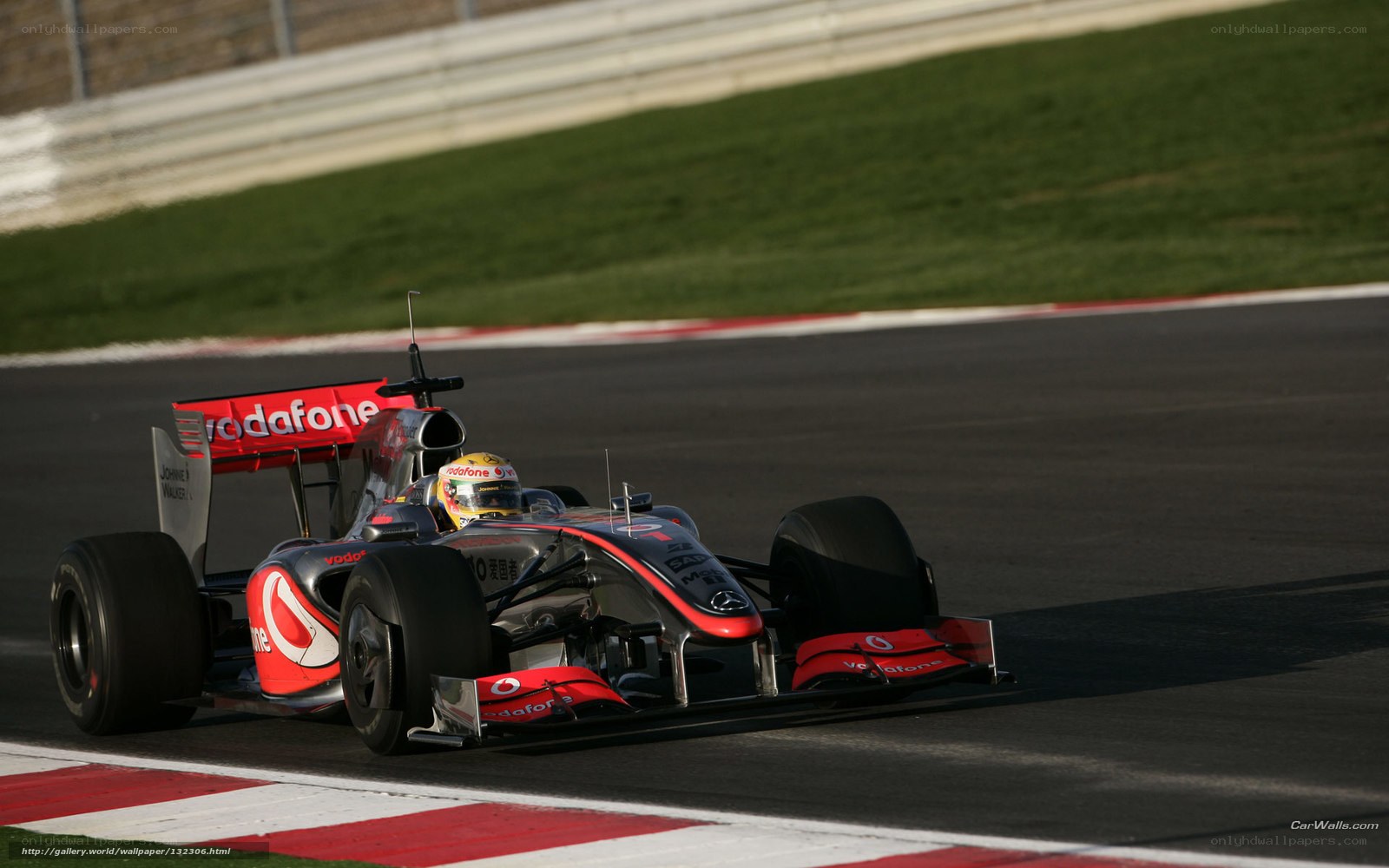 Formula 1 car on track
