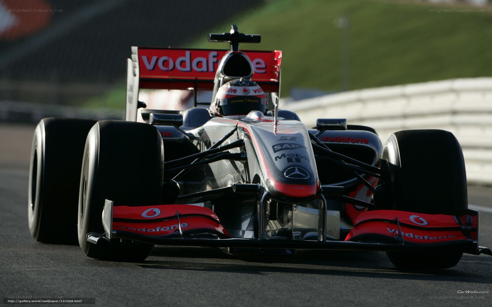 Formula 1 car on track