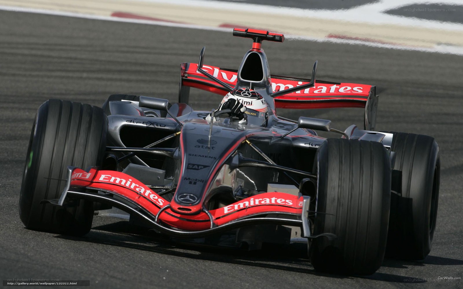 Formula 1 car on track
