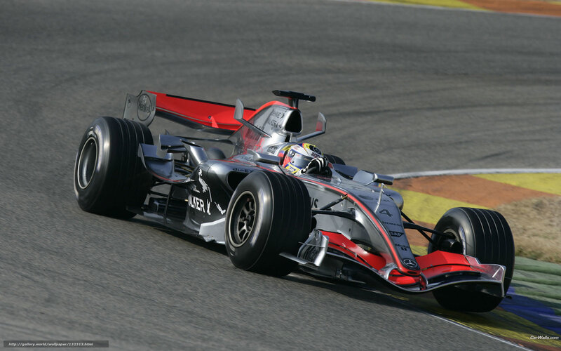 Formula 1 car on track