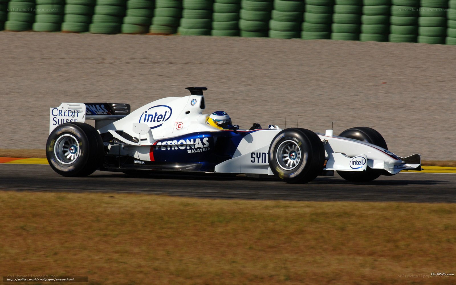 Formula 1 car on track