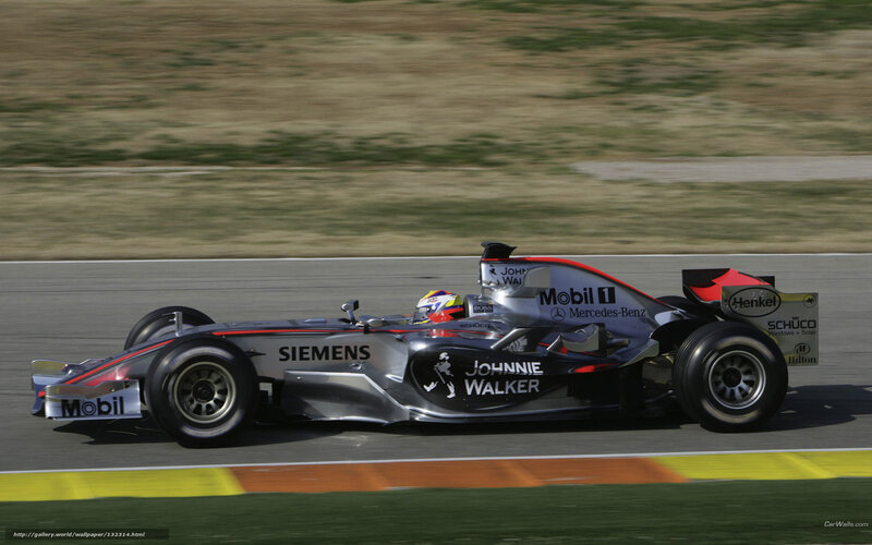 Formula 1 car on track