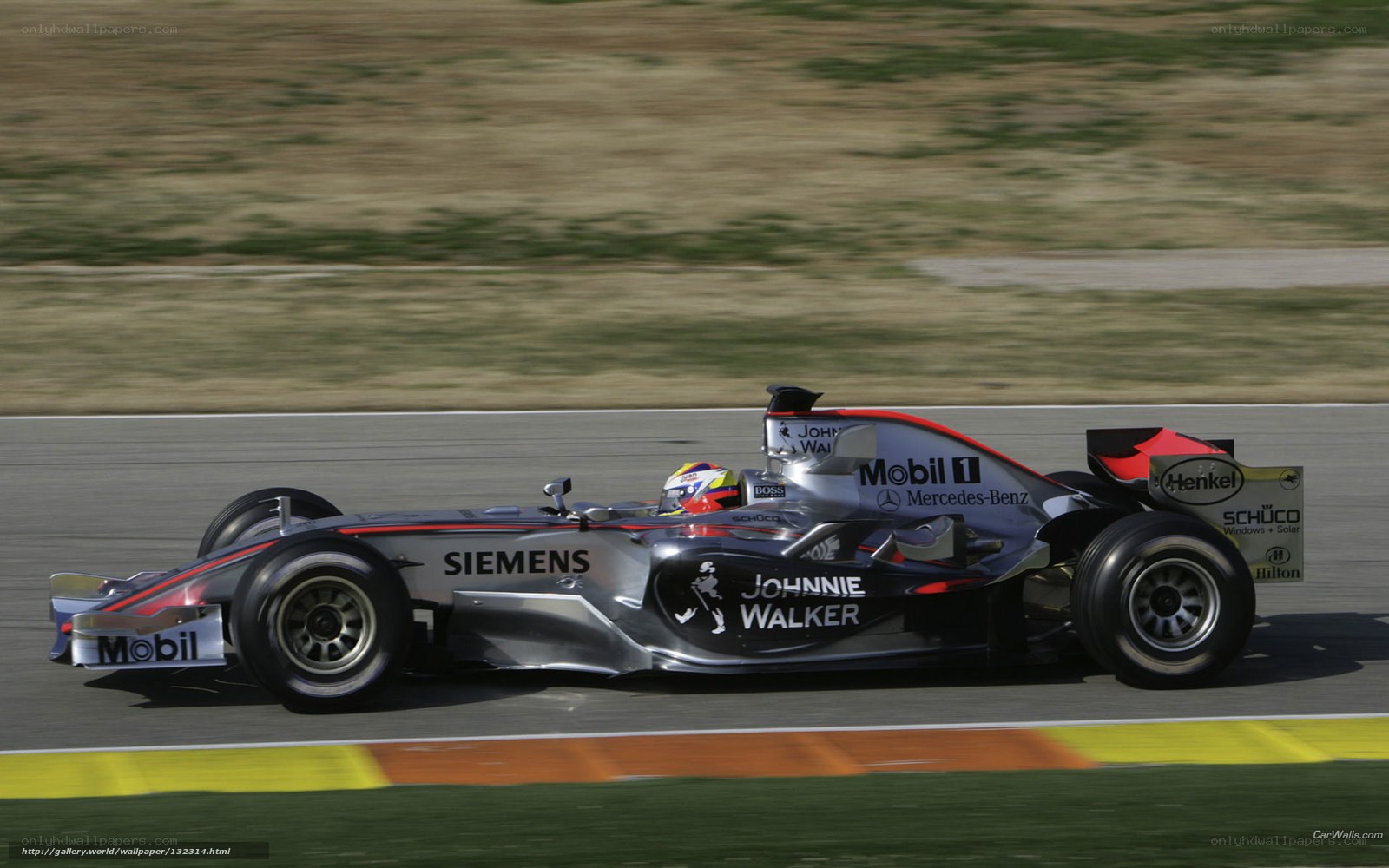 Formula 1 car on track