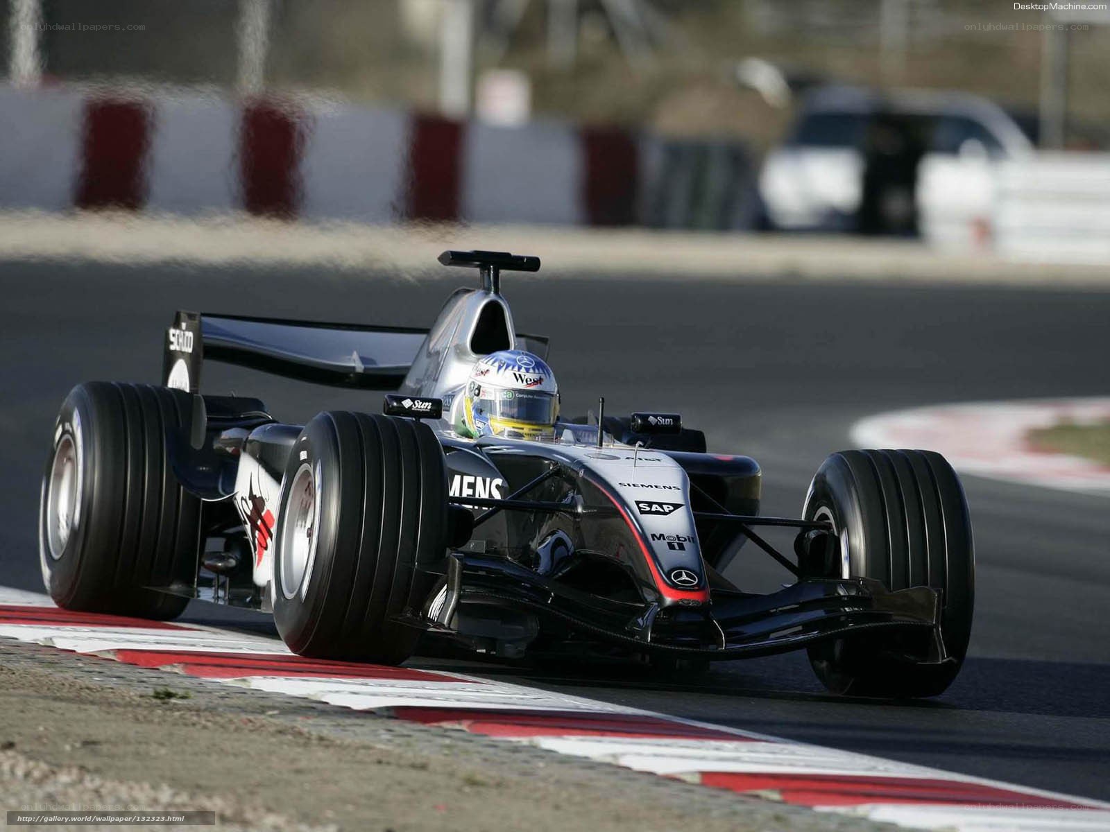 Formula 1 car on track