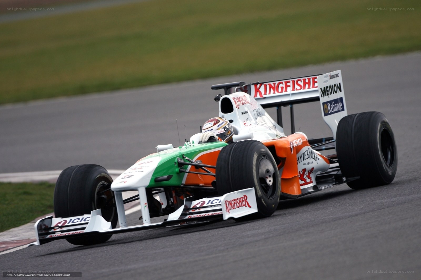 Formula 1 car on track